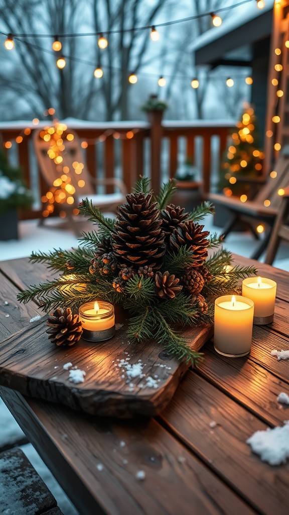 Pine Cone Centerpieces