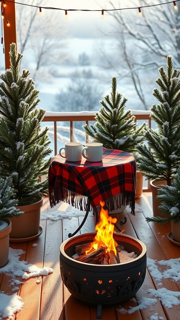 simple winter patio ideas for small spac