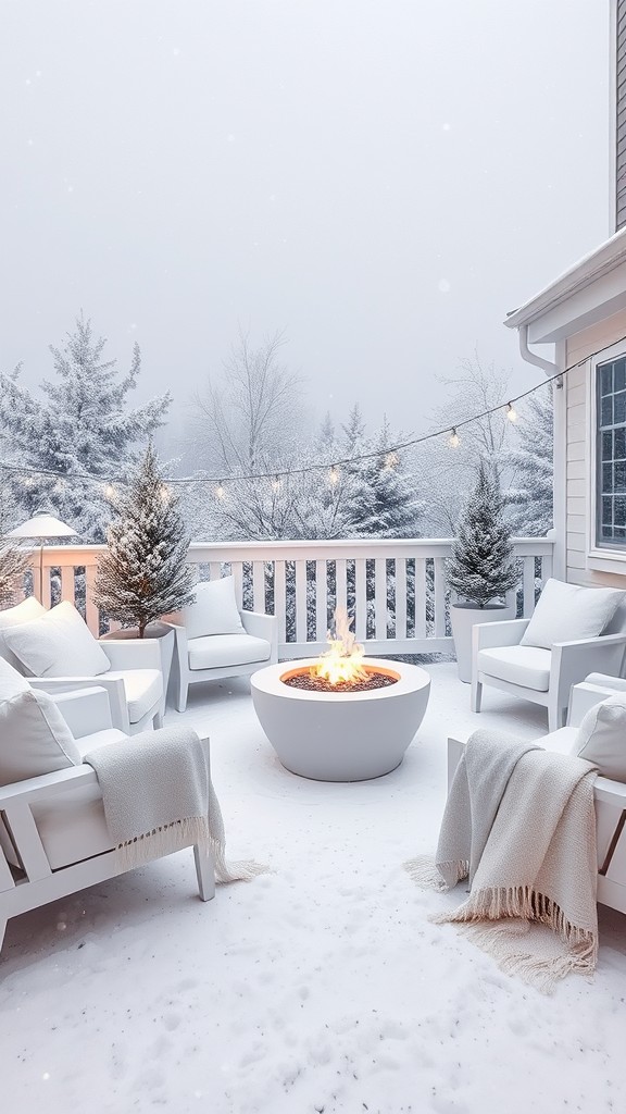 Snowy White Decor Elements