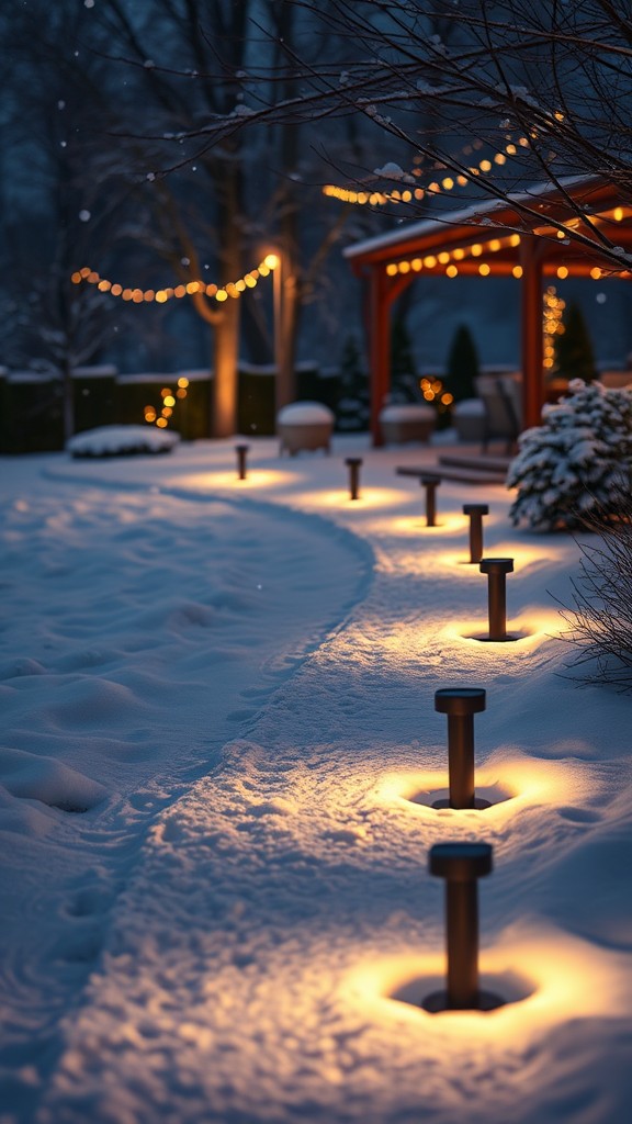 Solar-Powered Pathway Lights for Safety