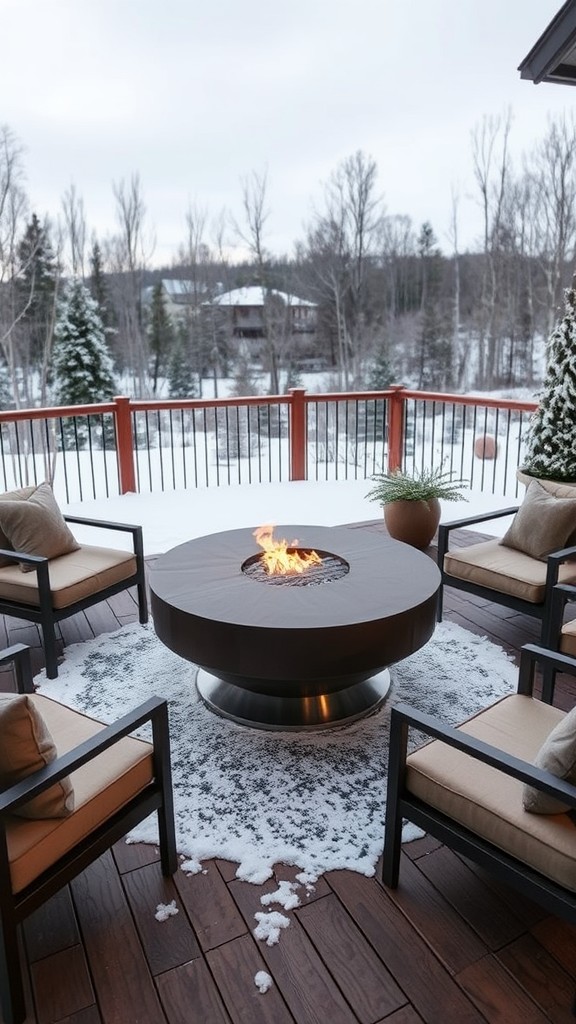 Steel Fire Pits with Protective Covers