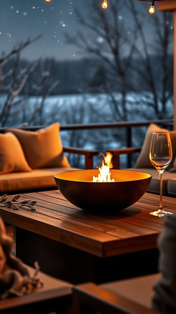 Tabletop Fire Bowls for Stylish Heating