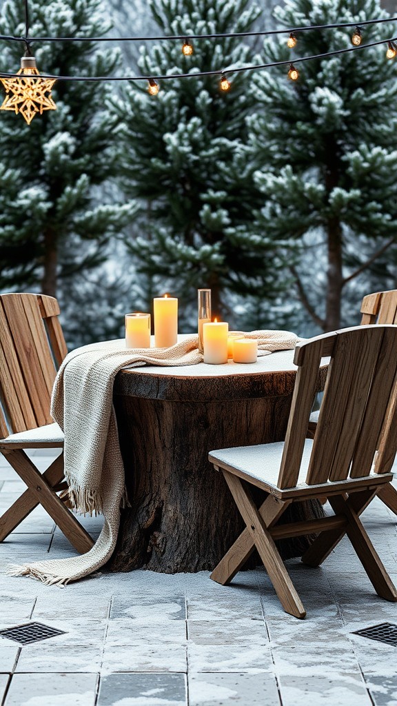 Tree Stump Tables