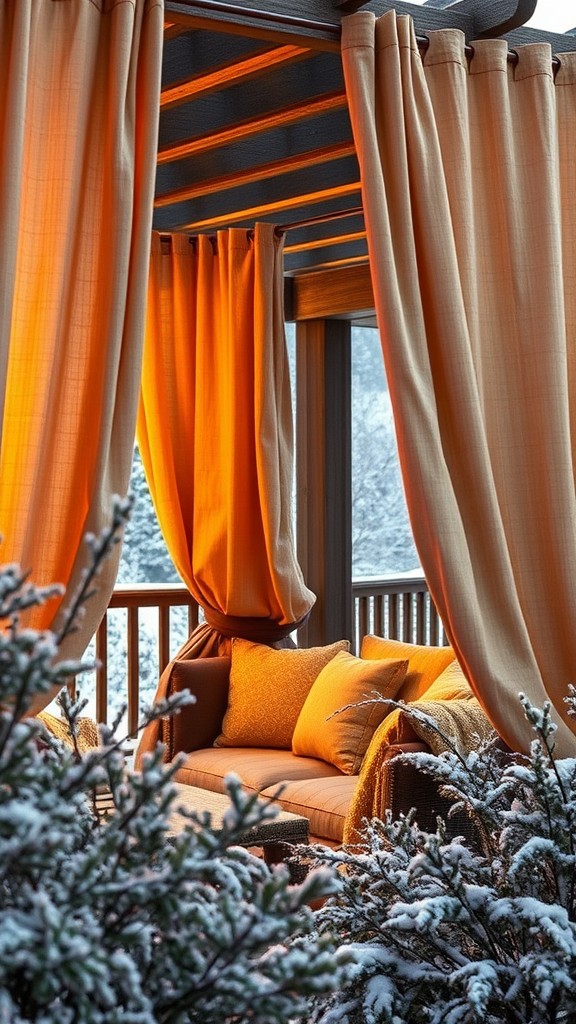 Use Heavy Fabrics for Patio Curtains