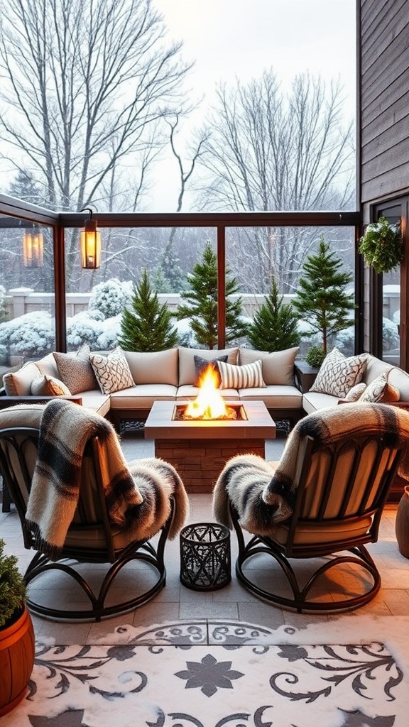 windproof patio ideas to stay warm this winter