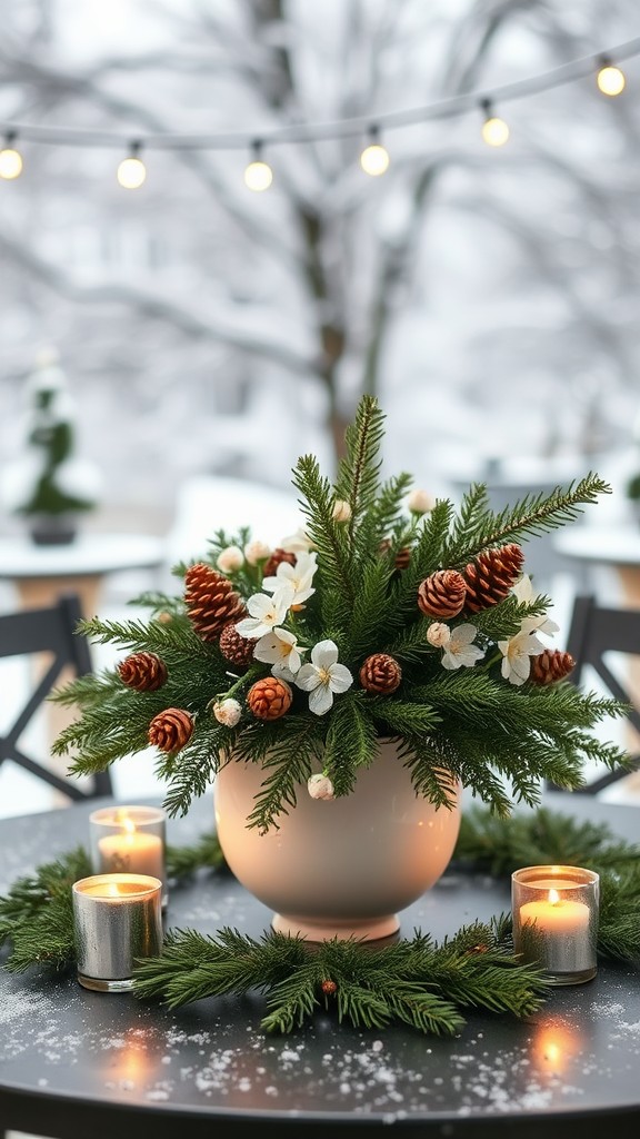 Winter-themed Centerpieces