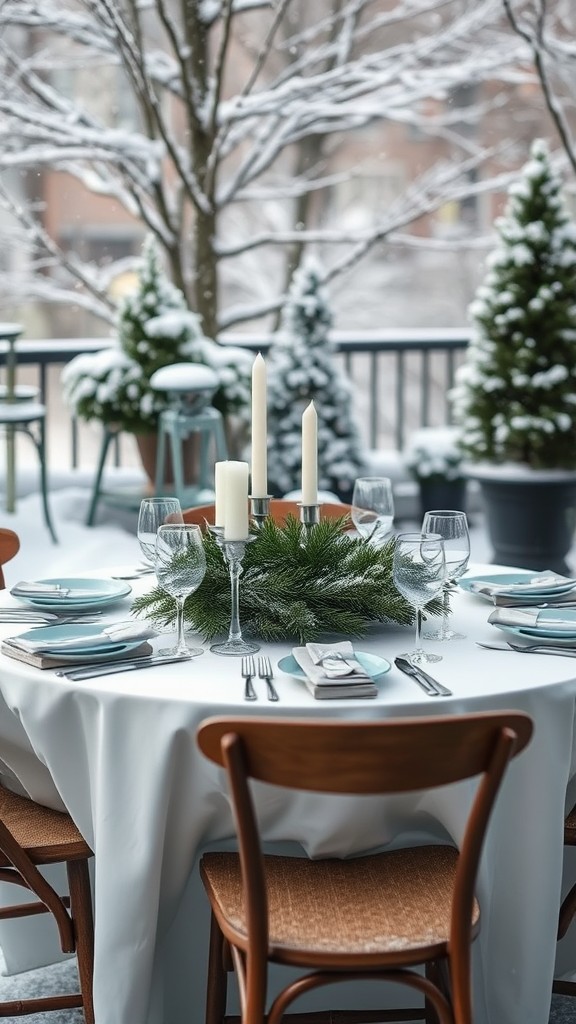 Winter Themed Table Settings