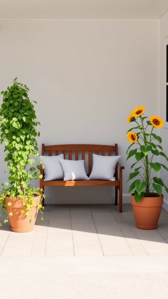 Design a Front Porch with Potted Plants