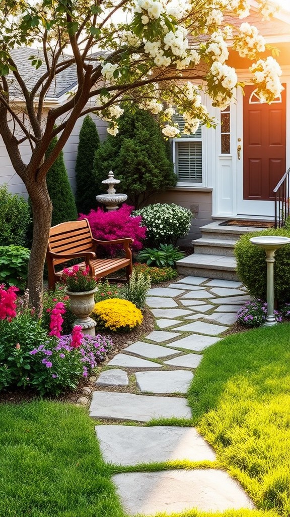 easy front of the house landscape ideas