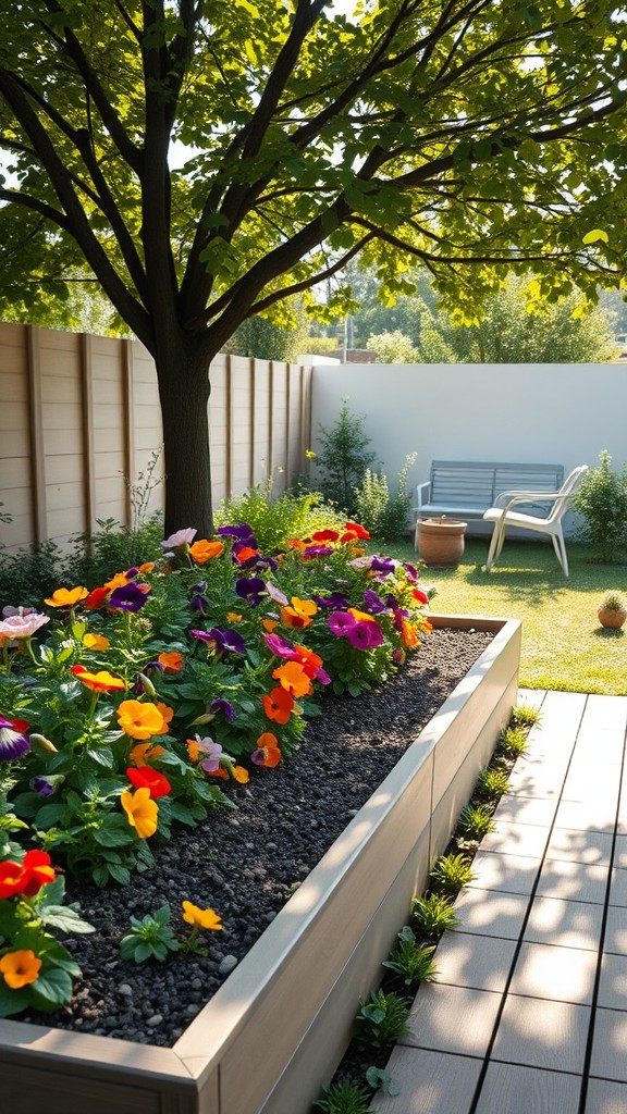 Edible Flower Raised Garden Beds