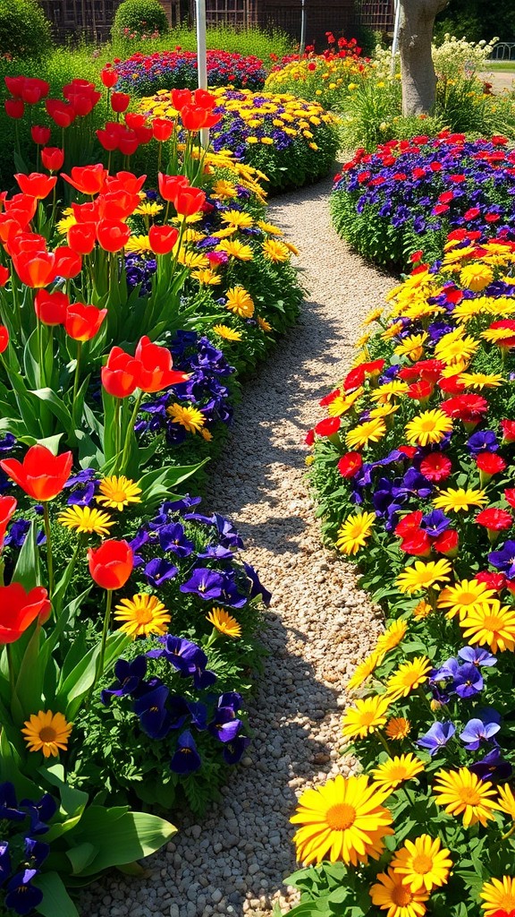 Incorporate Colorful Flower Beds