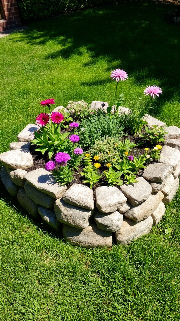 Stone Raised Garden Beds