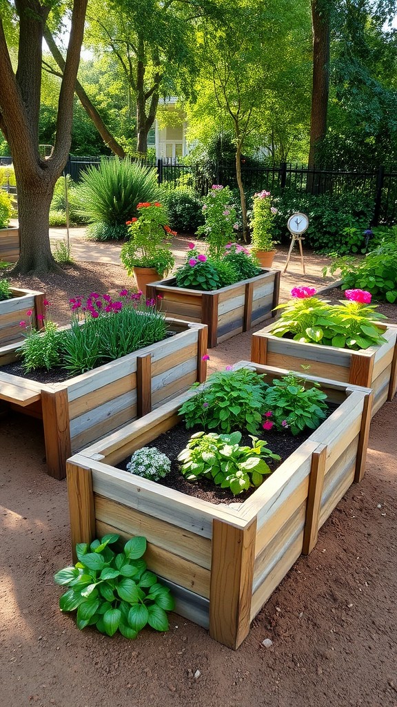 Wooden Raised Garden Bed Planters