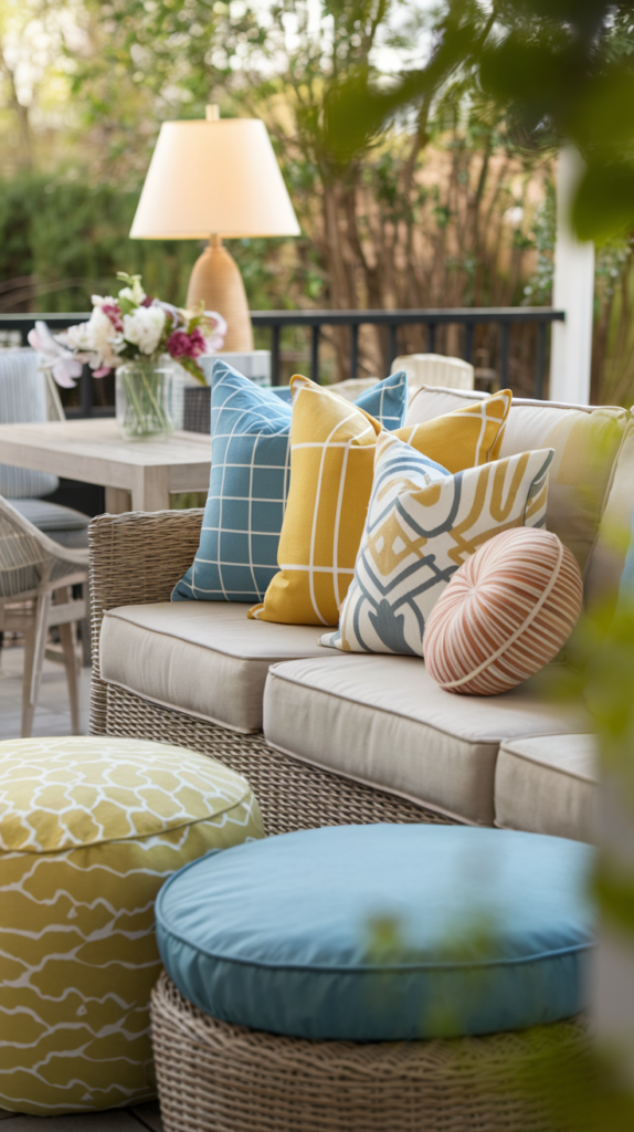 Consider Weatherproof Accent Pillows