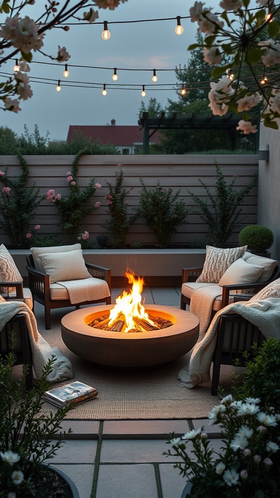 Add a Fire Pit for Cozy Evenings