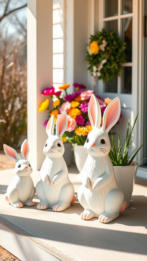 Adorable Bunny Statues