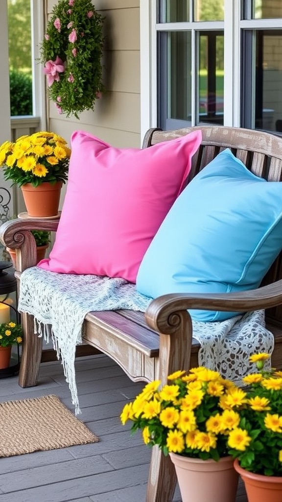 Brightly Colored Pillows