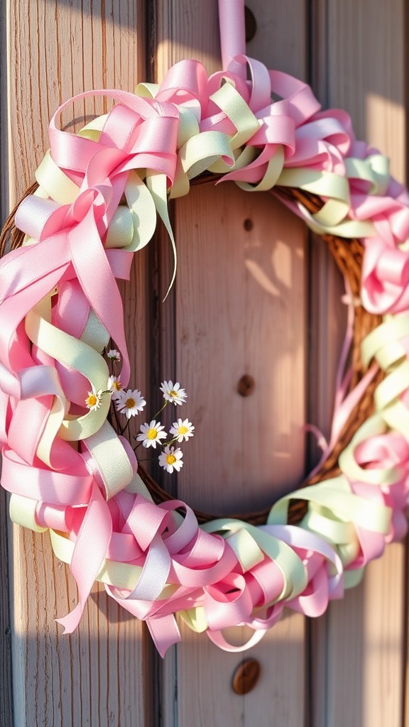 Pastel Ribbon Wreath