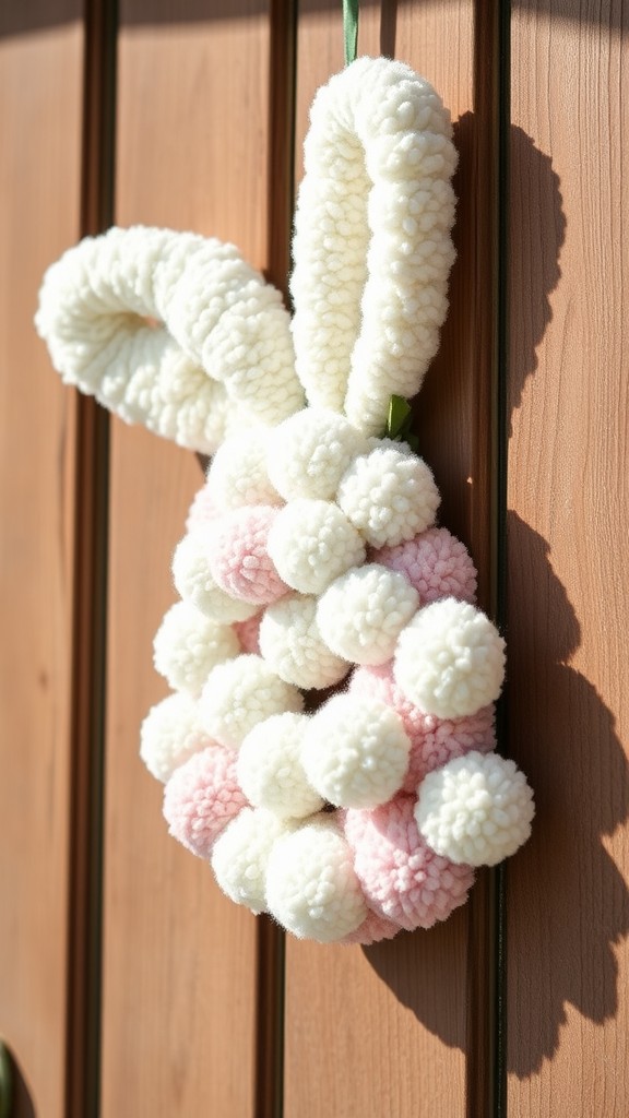 Pom-Pom Bunny Wreath