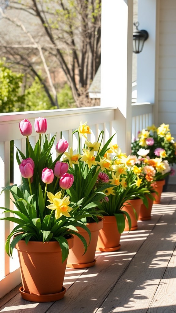 Potted Spring Flowers