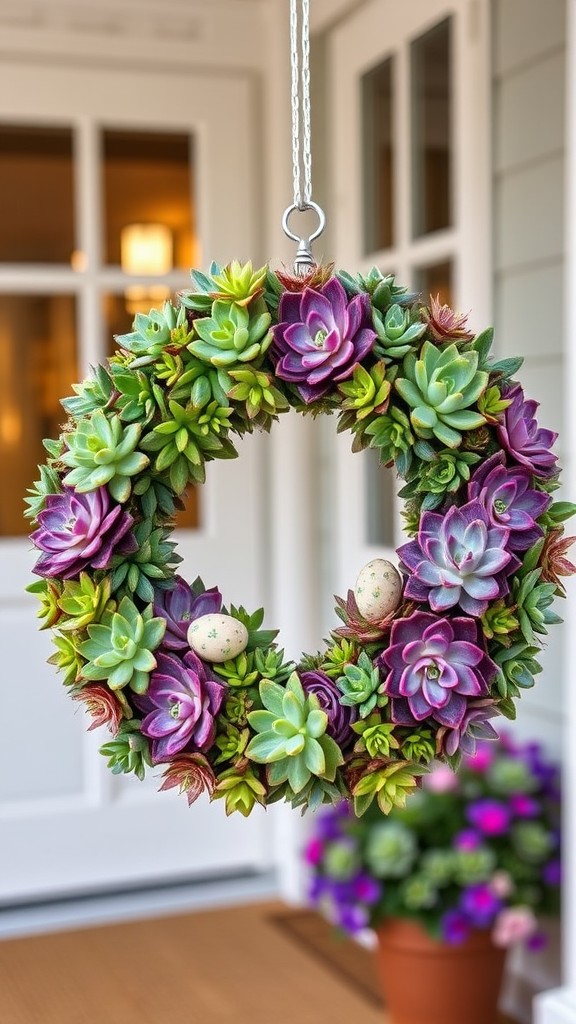 Succulent Easter Wreath