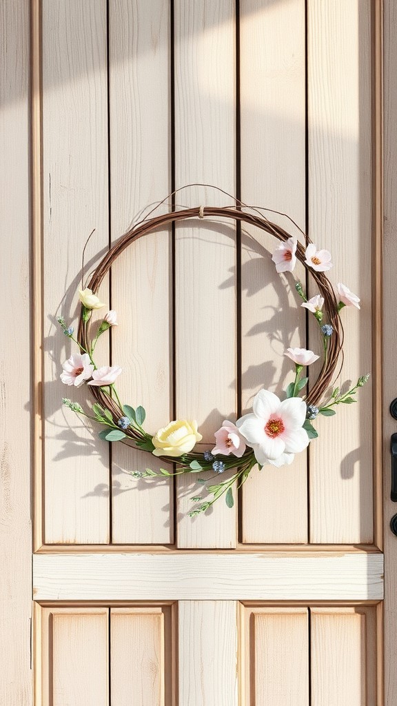 Watercolor Painted Wreath