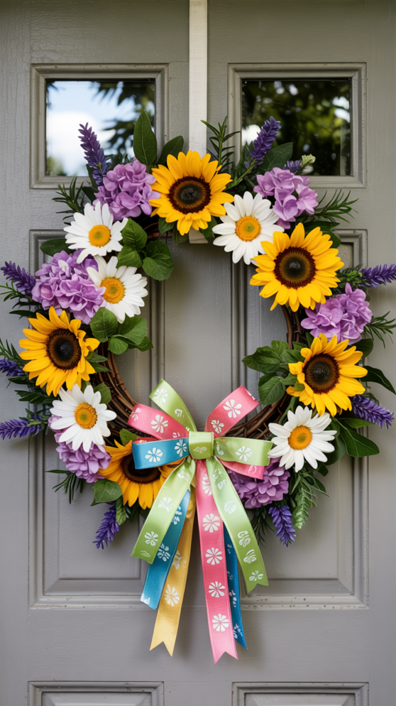 Seasonal Wreaths with Summer Flora