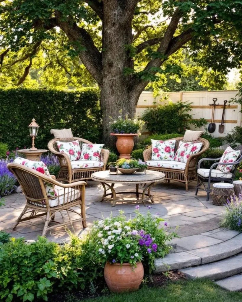 Charming Garden Seating Area