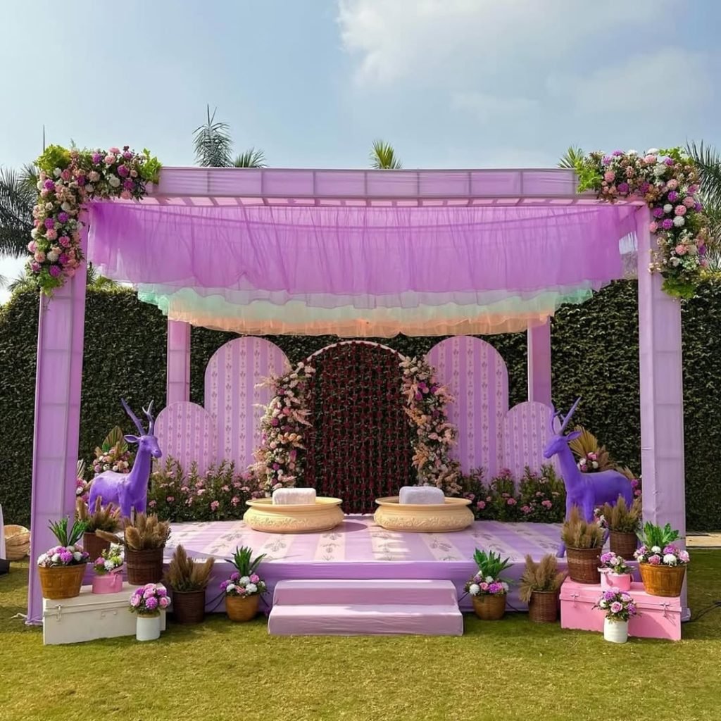 Enchanted Purple Celebration Mandap
