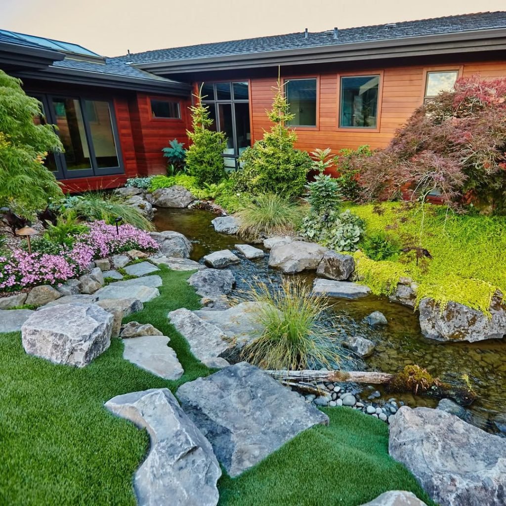 Rock Stream Garden Design