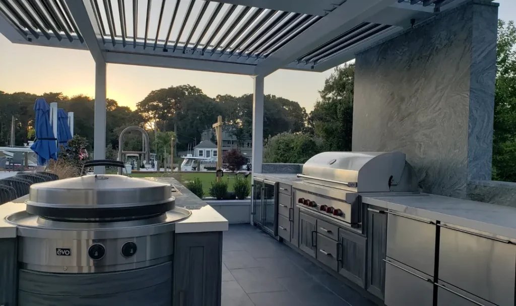 Scenic Outdoor Cooking Oasis