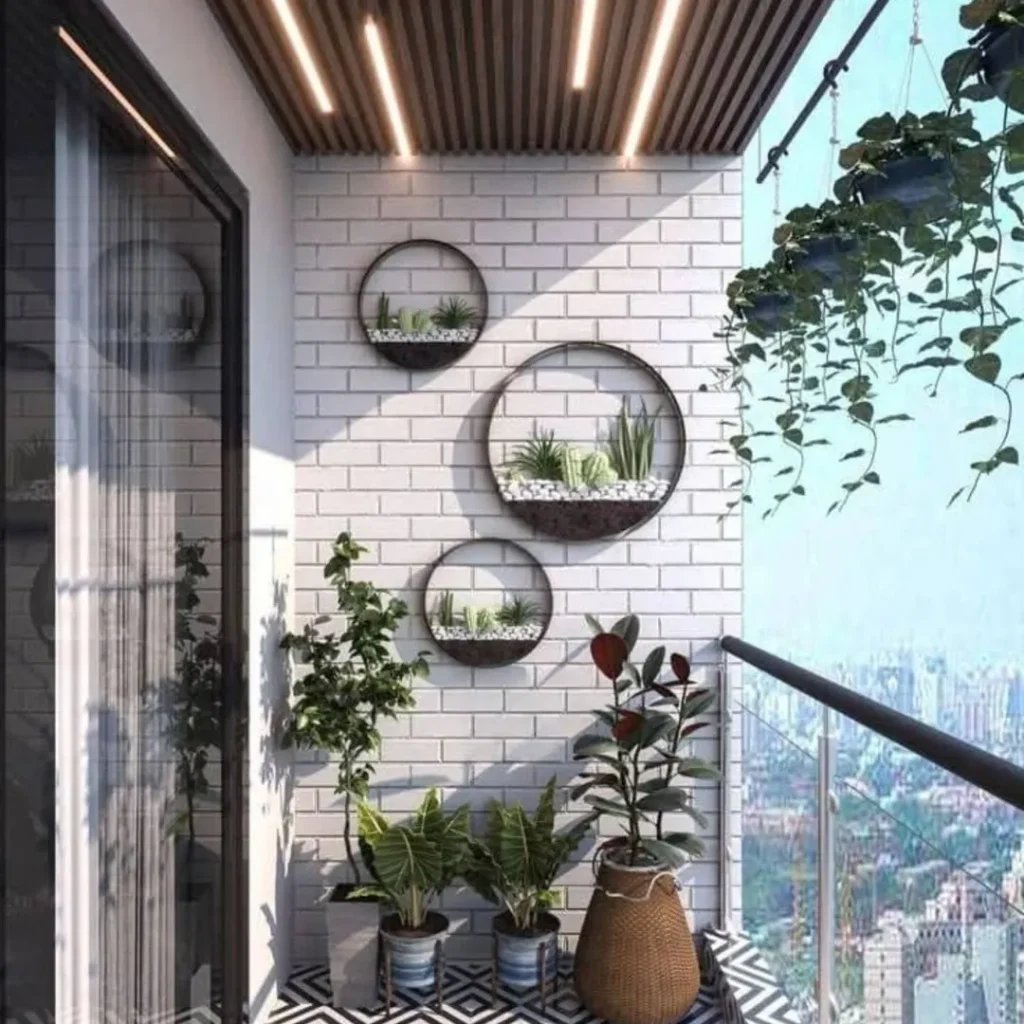 Stylish Geometric Garden Arrangements