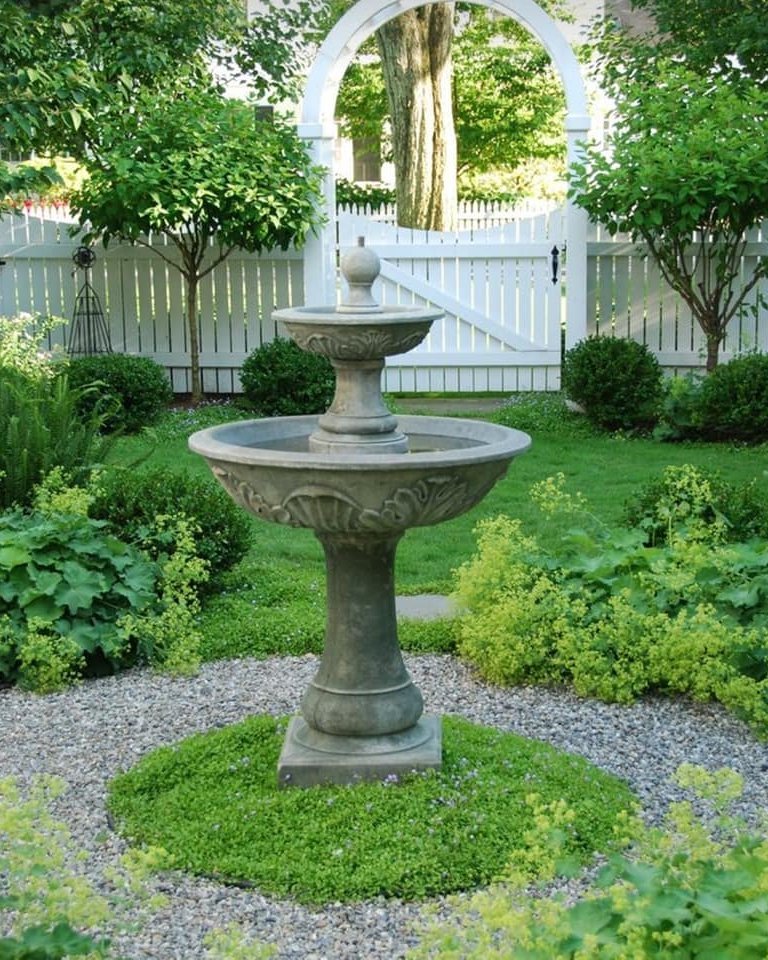 Traditional Two-Tiered Fountain